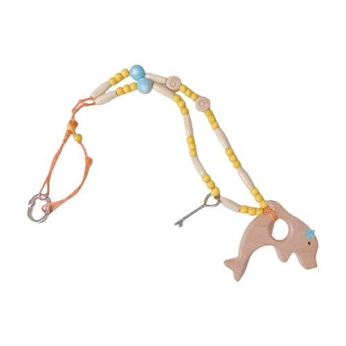 YUGSHNKFC Island Styles Halskette mit Delfin-Anhänger, handgefertigt, Perlen-Design, Schlüsselbeinkette für Strandurlaub, Zubehör, niedliche Delfin-Charm-Halskette von YUGSHNKFC