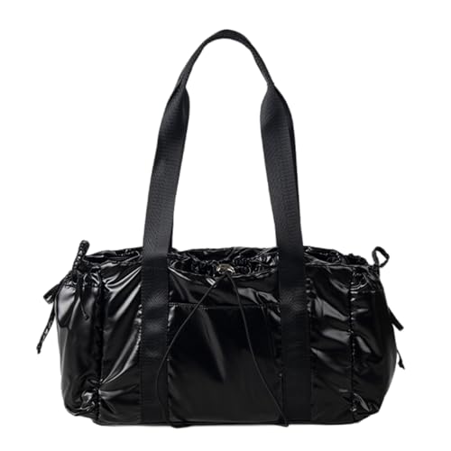 YUGSHNKFC Lässige Falten Kordel Bowknot Umhängetasche Für Damen Große Kapazität Modische Farbe PU Leder Achselhänder Mit Großer Kapazitätsumbeltasche Mit Großer Kapazität von YUGSHNKFC