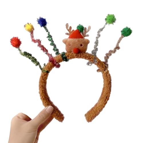 YUGSHNKFC Lametta-Stirnband für Weihnachtsgeschenke, Kopfbedeckung, Haarreifen für Halloween, Weihnachten, Kopfschmuck, Partyzubehör von YUGSHNKFC