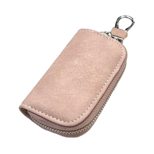YUGSHNKFC Lederschlüsselkoffer Wallet Car Schlüsselbundhalter Ringe Mit Reißverschlusskette Für Männer Frauen Lederkette Wallet Schlüsselbeutel Für Unisex von YUGSHNKFC