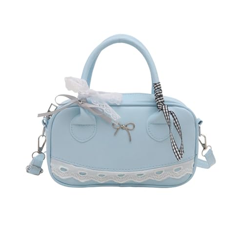 YUGSHNKFC Ledertaschen Handtaschen Für Frauen Getötete Umhängetasche Süßer Bögen Crossbody Top Mit Abnehmbarem Riemen Trendy Umhängetasche von YUGSHNKFC