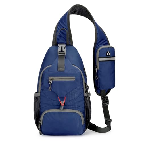 YUGSHNKFC MANS Große Brusttasche Schlinge Beutel Rucksäcke Nylon Crossbody Lässige Daypacks Outdoor Schulter Mann Schlinge Leichtes Schulterkreuzkörper von YUGSHNKFC
