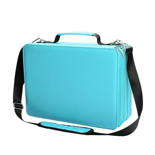 YUGSHNKFC Marker Pen Case Für 224 Marker Organisatoren Multifunktionale Reißverschlüsse Aufbewahrungsbeutel Mit Schultergurt Design Art Sketch Markers Hülle von YUGSHNKFC