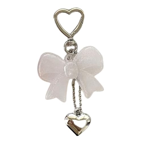 YUGSHNKFC Mode Acryl Bowtie Charme Schlüsselbund Buntes Schmetterlingsknoten Anhänger Keyring Accessoire Für Geldbörsen Und Handys von YUGSHNKFC