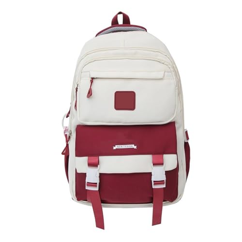 YUGSHNKFC Mode Highschool Buchtasche Für Mädchen Komfortabler Rucksack Schüler Lässig Daypack Mit Geräumigen Taschen College Rucksack von YUGSHNKFC