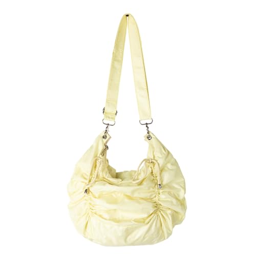 YUGSHNKFC Mode Nylon Single Gurt Umhängetasche Mit Kordelkurs Crossbody Geldbörse Satchel Großkapazität Handtasche Für Frauen Einzigartiges Stilvolles Accessoire von YUGSHNKFC