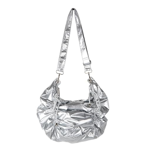 YUGSHNKFC Mode Nylon Single Gurt Umhängetasche Mit Kordelkurs Crossbody Geldbörse Satchel Großkapazität Handtasche Für Frauen Einzigartiges Stilvolles Accessoire von YUGSHNKFC