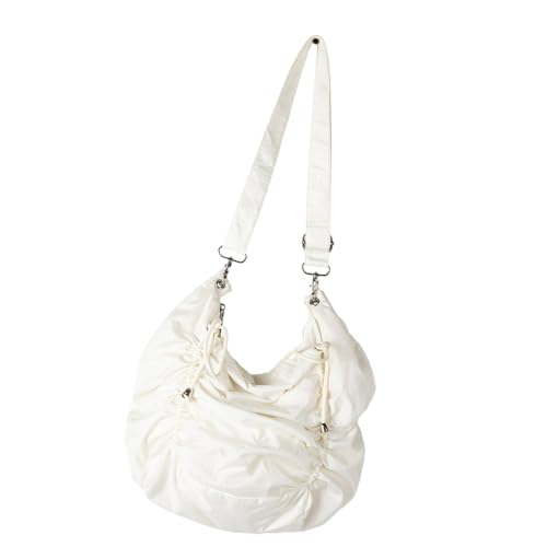 YUGSHNKFC Mode Nylon Single Gurt Umhängetasche Mit Kordelkurs Crossbody Geldbörse Satchel Großkapazität Handtasche Für Frauen Einzigartiges Stilvolles Accessoire von YUGSHNKFC