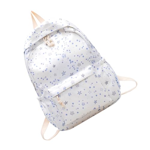 YUGSHNKFC Mode Sternmuster Rucksack Praktischer Verschleiß Resistant Nylon Praktisches Kompartiment Design Für Frauen Street Styles Rucksäcke Geeignet YUGSHNKFC Mode Sternmuster Rucksack Praktischer Verschleiß Resistant Nylon Praktisches Kompartiment Design Für Frauen Street Styles Rucksäcke Geeignet von YUGSHNKFC