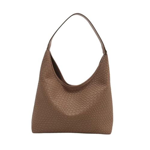 YUGSHNKFC Modische PU Ledertasche Mit Großer Kapazität Shulder Pack Casual Handtasche Unterarmtasche Perfekt Für Arbeit Einkaufen Frauen Handtasche von YUGSHNKFC