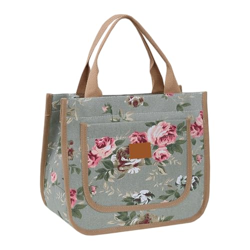 YUGSHNKFC Organisierte Stoff Arbeit Mit Geräumiger Innenauslagerungstasche Wiederverwendbare Einkaufstaschen Handtasche Für Böser Lässige Leinwand Umhängetasche von YUGSHNKFC