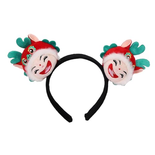 YUGSHNKFC Plüsch-Drachen-Stirnband für Damen, Party, Kopfbedeckung, Haarband, Cosplay, für Erwachsene, Frauen, Teenager, Mädchen, chinesischer Drache von YUGSHNKFC