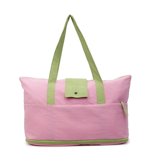 YUGSHNKFC Praktische Wasserdichte Oxford Faltbare Tasche Große Kapazität Für Fitnessstudio Reisesportausrüstung Leichtes Carryall Handtasche Faltbare Reisetaschen von YUGSHNKFC