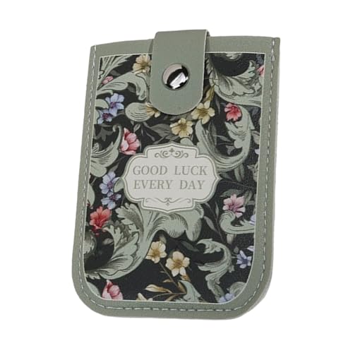 YUGSHNKFC Premium-Leder-Kartenorganizer, ausziehbar, wasserdicht, für Reisen, Büro, Studenten, wichtige Aufbewahrungsbox, Kartenhülle für den täglichen Pendler, D von YUGSHNKFC