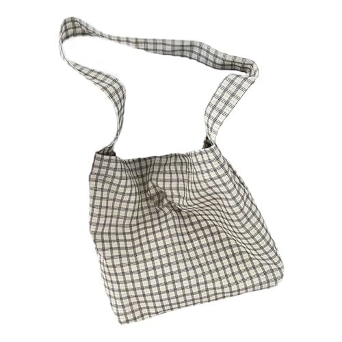 YUGSHNKFC Raffinierte Gitter Muster Umhängetaschen Mit Geräumigen Innenraumpraktik von YUGSHNKFC