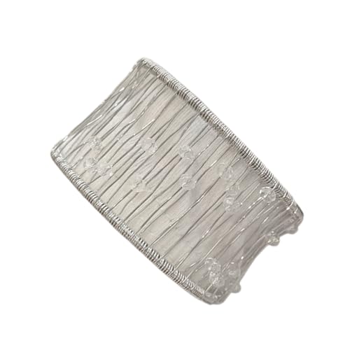 YUGSHNKFC Silber Open Manschettenarmband Set Open Manschettenknopf Für Frauen Mit Perlendesign Und Komfortable Verstellbare Passform von YUGSHNKFC