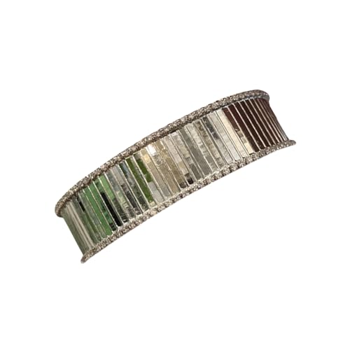 YUGSHNKFC Silber Open Manschettenarmband Set Open Manschettenknopf Für Frauen Mit Perlendesign Und Komfortable Verstellbare Passform von YUGSHNKFC