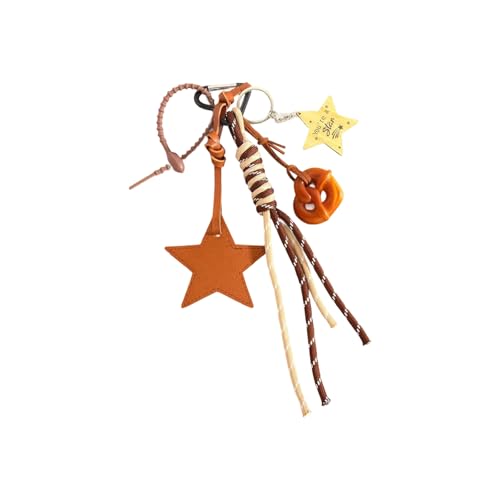 Star Designs Tasche Clip Mit Perlen Bags Anhänger Keyring Fashion Schlüsselbund Für Freizeit Oder Abschlussball Versammlungen Star Keychain Accessoire von YUGSHNKFC