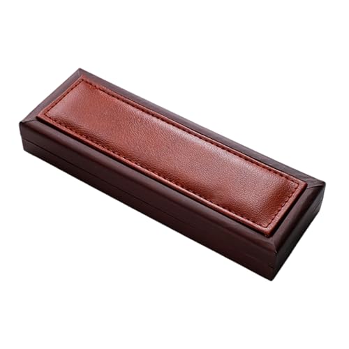 YUGSHNKFC Stifteetui aus PU-Leder für Geschäftsleute, professionelle Führungskräfte, Geschenkbox mit langlebigen PU-Materialien, Bau-Leder-Federmäppchen, a von YUGSHNKFC