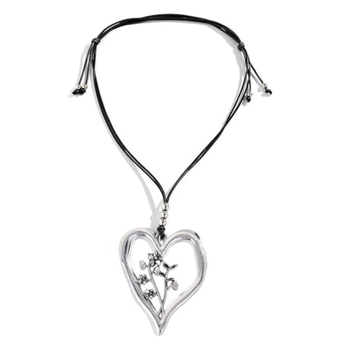 YUGSHNKFC Verstellbare Herz-Schlüsselbein-Kette, Geburtsmonat, Blumen-Halskette, Dezember, floraler Charm, Choker für Damen, eleganter Schmuck von YUGSHNKFC