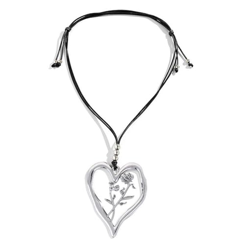YUGSHNKFC Verstellbare Herz-Schlüsselbein-Kette, Geburtsmonat, Blumen-Halskette, Dezember, floraler Charm, Choker für Damen, eleganter Schmuck von YUGSHNKFC