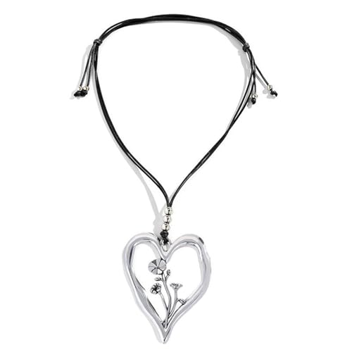 YUGSHNKFC Verstellbare Herz-Schlüsselbein-Kette, Geburtsmonat, Blumen-Halskette, Dezember, floraler Charm, Choker für Damen, eleganter Schmuck von YUGSHNKFC