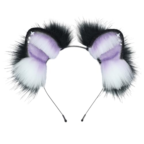 YUGSHNKFC Weiche und bequeme Tierohren Stirnbänder Haarreifen Halloween Cosplay Kopfbedeckung Haarband Kopfbedeckung von YUGSHNKFC