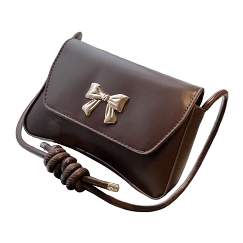 YUGSHNKFC Zarte Umhängetasche Mit Einzigartigen Bögen Detail PU Leder Crossbody Geldbörse Achselhänder Für Damen Bei Jeder Gelegenheit Multi Funktionsaufbewahrung von YUGSHNKFC