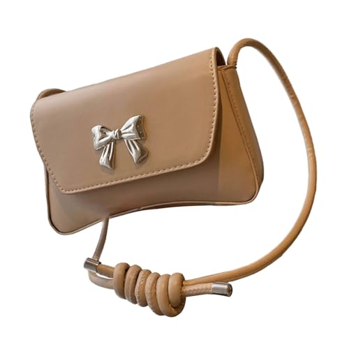 YUGSHNKFC Zarte Umhängetasche Mit Einzigartigen Bögen Detail PU Leder Crossbody Geldbörse Achselhänder Für Damen Bei Jeder Gelegenheit Multi Funktionsaufbewahrung von YUGSHNKFC