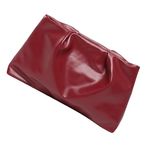 YUGSHNKFC Zeitgenössischer Crinkle Detail Leichtes Handheld Tasche PU Leder Weiche Falten Hochzeits Geldbeutel Elegante Abendtasche Für Prom Mode Faltenhandtasche von YUGSHNKFC