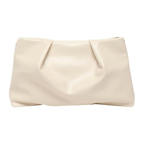 YUGSHNKFC Zeitgenössischer Crinkle Detail Leichtes Handheld Tasche PU Leder Weiche Falten Hochzeits Geldbeutel Elegante Abendtasche Für Prom Mode Faltenhandtasche von YUGSHNKFC