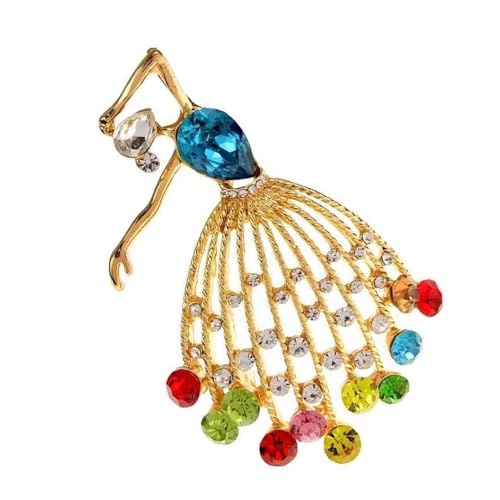 Zarte Ballettmädchen Metal Pin Handgefertigter Tanzschmuck Für Modezubehör Geschenk Robustes Design Dekorative Ballett Mädchen Pin von YUGSHNKFC