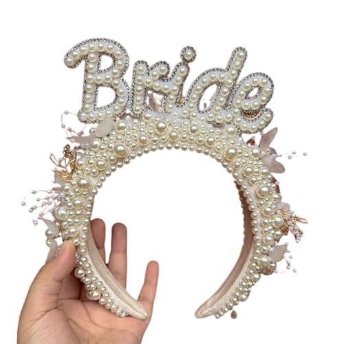 Leichtes Haarband mit zarten 3D-Buchstaben-Stirnbändern, für Hochzeit, Party, Kopfbedeckung für Damen und Mädchen von YUHANGCIYE