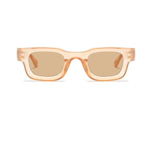 YUHANGCIYE Coole Futuristen-Sonnenbrille für den Außenbereich, übergroße Schattierungen, Trendsetter, Futuristen, Hipster, mehrfarbig, dicker Rahmen, Sonnenbrille für Damen, Tea Frame Teescheiben von YUHANGCIYE