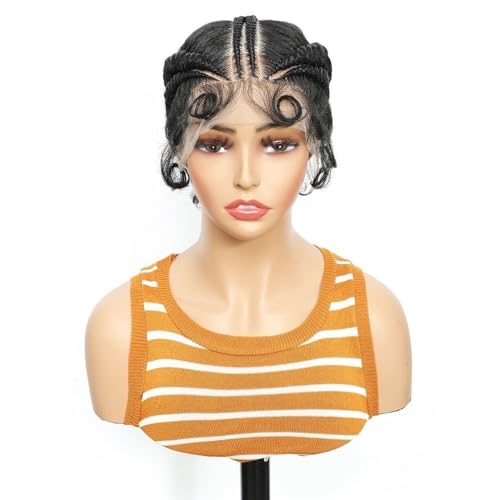 10 Zoll synthetische Vollspitze handgemachte knotenlose Zöpfe niedriger Pferdeschwanz Dutt for Frauen Fügt Haarvolumen hinzu von YUHANXINHESHE