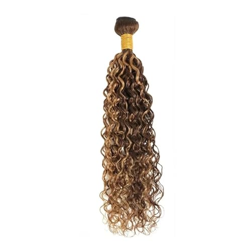 14-30 Zoll Wasserwellenbündel Echthaarperücke P4/27 Verlängerung Brasilianische Haarwebartbündel 180 Dichte for Frauen Easy Installation and Removal(14inch) von YUHANXINHESHE