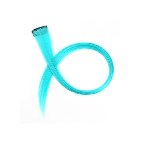 2 Stück Haarteile for Aufhängen, Ohrfärben, Haarverlängerungen, Farbstreifen, ein Clip, lange Haarverlängerungen for den täglichen Gebrauch von Frauen Easy Installation and Removal(Peacock Blue) 2 Stück Haarteile for Aufhängen, Ohrfärben, Haarverlängerungen, Farbstreifen, ein Clip, lange Haarverlängerungen for den täglichen Gebrauch von Frauen Easy Installation and Removal(Peacock Blue) von YUHANXINHESHE