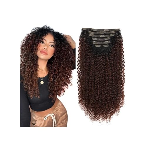 20 Zoll verworrene lockige Clip-In-Haarverlängerungen, doppelte Schussfäden for den ganzen Kopf, hitzebeständige Faser, 150 g, synthetische lockige Haarverlängerungen for Frauen, 7 Stück Easy Installa 20 Zoll verworrene lockige Clip-In-Haarverlängerungen, doppelte Schussfäden for den ganzen Kopf, hitzebeständige Faser, 150 g, synthetische lockige Haarverlängerungen for Frauen, 7 Stück Easy Installa von YUHANXINHESHE