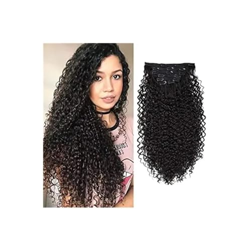 26 Zoll verworrene, lockige Clip-In-Haarverlängerung, gefälschte Haarnadelstücke, doppelte Schussfäden, voller Kopf, hitzebeständige synthetische Haarverlängerung for Frauen Easy Installation and Remo 26 Zoll verworrene, lockige Clip-In-Haarverlängerung, gefälschte Haarnadelstücke, doppelte Schussfäden, voller Kopf, hitzebeständige synthetische Haarverlängerung for Frauen Easy Installation and Remo von YUHANXINHESHE