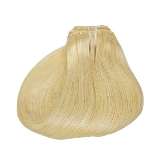 8-teilige Clip-in-Haarverlängerungen aus echtem Menschenhaar, Remy-Echthaar-Extensions for Anklipsen for den täglichen Gebrauch von Frauen Easy Installation and Removal(Blonde,20inch) von YUHANXINHESHE