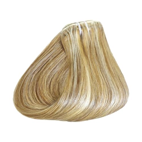 8-teilige Clip-in-Haarverlängerungen aus echtem Menschenhaar, Remy-Echthaar-Extensions for Anklipsen for den täglichen Gebrauch von Frauen Easy Installation and Removal(Blonde Highlighted,20inch) von YUHANXINHESHE