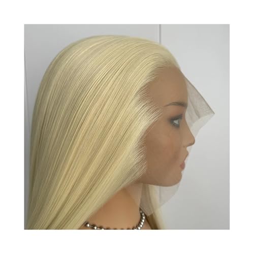 Antike Kostümperücke for Frauen, lange, glatte Lace-Front-Cosplay-Perücken mit 150 Dichte Fügt Haarvolumen hinzu(Blonde,18inch) von YUHANXINHESHE