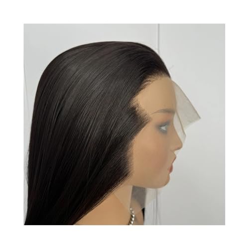 Antike Kostümperücke for Frauen, lange, glatte Lace-Front-Cosplay-Perücken mit 150 Dichte Fügt Haarvolumen hinzu(Dark Brown,18inch) von YUHANXINHESHE