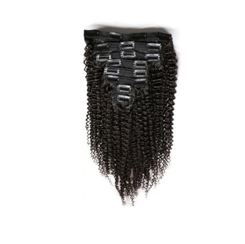 Deep Wave Clip In Echthaar-Extensions 120 g Vollkopf Brasilianische Clip-on-Haarverlängerung for Frauen Easy Installation and Removal(12inchesS) von YUHANXINHESHE