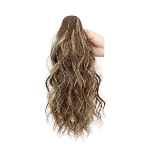 Ponytail Extension 14" Ponytail Extension, Short Claw Clip on Fake Pony Tails Soft Wavy Curly in Hair Extensions Synthetic Hairpiece for Women Daily Party(9H24) von YUHANXINHESHE