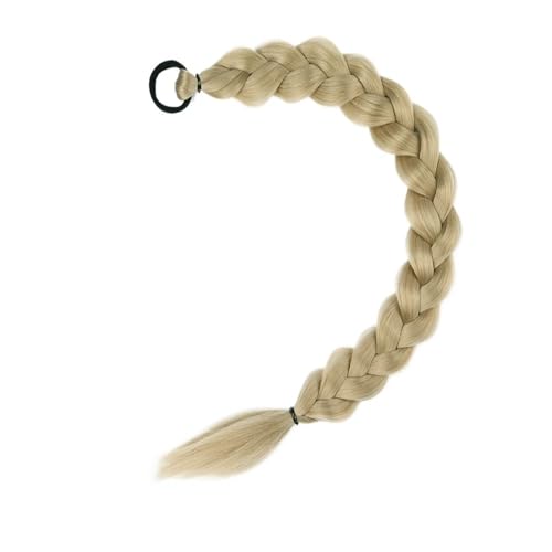 Ponytail Extension 2 Stück geflochtene Pferdeschwanz-Extensions mit Haargummis, weiche synthetische Haarteile for Frauen und Mädchen, for den täglichen Gebrauch, 61 cm(22) von YUHANXINHESHE