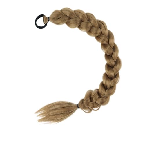 Ponytail Extension 2 Stück geflochtene Pferdeschwanz-Extensions mit Haargummis, weiche synthetische Haarteile for Frauen und Mädchen, for den täglichen Gebrauch, 61 cm(27) von YUHANXINHESHE