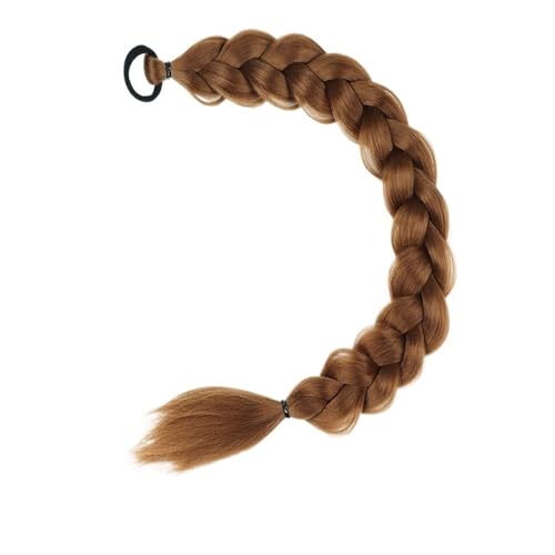 Ponytail Extension 2 Stück geflochtene Pferdeschwanz-Extensions mit Haargummis, weiche synthetische Haarteile for Frauen und Mädchen, for den täglichen Gebrauch, 61 cm(30) von YUHANXINHESHE