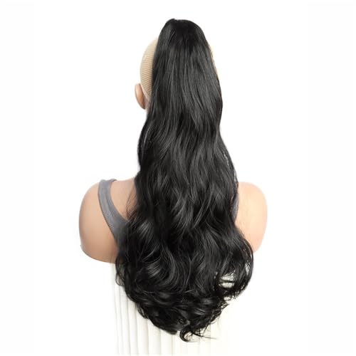 Ponytail Extension Hair Extensions Ponytail Extension Claw Clip Wavy 20" Long Synthetic Pony Tail for Adults Women Curly Ponytails Fluffy Clips in Hairpieces Daily Use(2) von YUHANXINHESHE