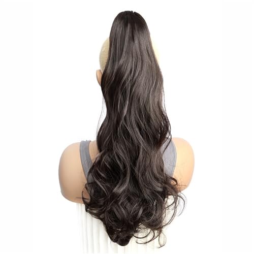 Ponytail Extension Hair Extensions Ponytail Extension Claw Clip Wavy 20" Long Synthetic Pony Tail for Adults Women Curly Ponytails Fluffy Clips in Hairpieces Daily Use(4) von YUHANXINHESHE